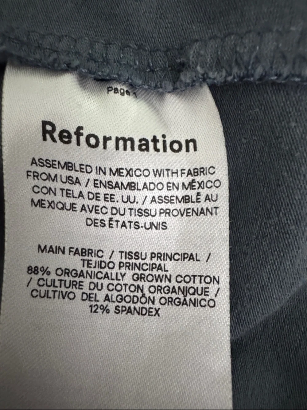 Reformation Cotton Pull On Midi Pencil Skirt Size Medium
